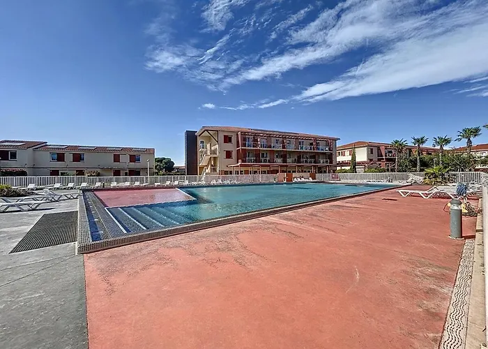 3497-appartement Aux Normes Handicapes Avec Piscine 아파트 아르젤레쉬르메르